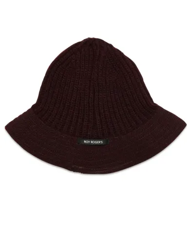 ROY ROGER'S Berretto Donna RND90207CN52XXXX BUCKET AI 25/26 lana con nastro logato applicato 0161 PLUM ROY ROGER'S Berretto Donna RND90207CN52XXXX BUCKET AI 25/26 lana con nastro logato applicato 0161 PLUM