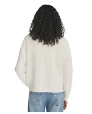 ROY ROGER'S Maglia Donna RND90223CN97XXXX AI 25/26 lana con motivo cable 0069 WHITE