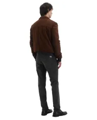 ROY ROGER'S Pantalone Uomo RRU013C8700112 NEW ROLF AI 25/26 in cotone gabardina slim fit 0233 MOSS