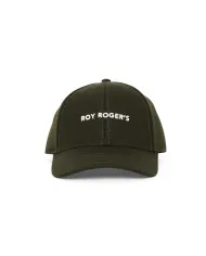ROY ROGER'S Berretto Uomo RRU90095CH46XXXX MELTON AI 25/26 lana con ricamo logato 009 GREEN