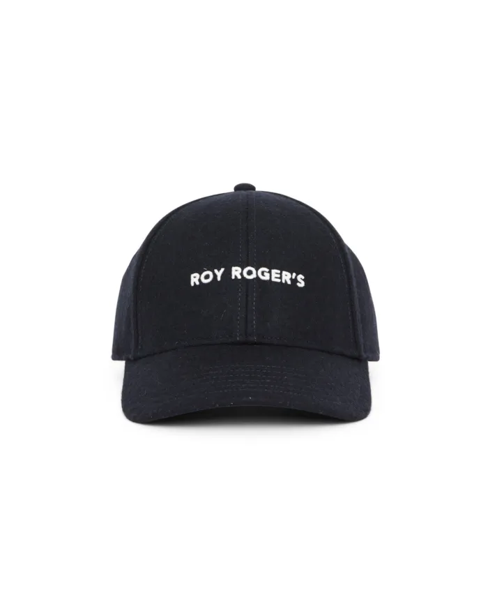 ROY ROGER'S Berretto Uomo RRU90095CH46XXXX MELTON AI 25/26 lana con ricamo logato 048 BLUE NAVY ROY ROGER'S Berretto Uomo RRU90095CH46XXXX MELTON AI 25/26 lana con ricamo logato 048 BLUE NAVY
