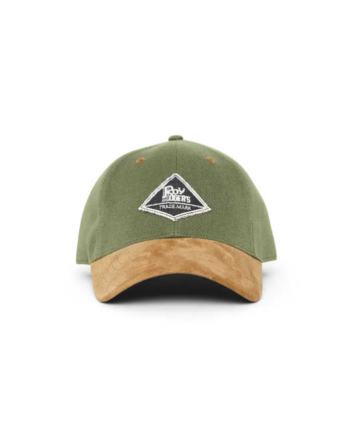 ROY ROGER'S Berretto Uomo RRU90175CN450311 OLD SCHOOL CAP AI 25/26 baseball con patch logata applicata 0523 ENGLISH GREEN ROY ROGER'S Berretto Uomo RRU90175CN450311 OLD SCHOOL CAP AI 25/26 baseball con patch logata applicata 0523 ENGLISH GREEN
