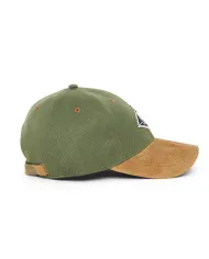 ROY ROGER'S Berretto Uomo RRU90175CN450311 OLD SCHOOL CAP AI 25/26 baseball con patch logata applicata 0523 ENGLISH GREEN