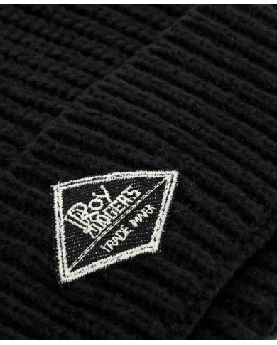 ROY ROGER'S Berretto Uomo RRX943C919XXXX AI 25/26 in maglia a coste 020 BLACK ROY ROGER'S Berretto Uomo RRX943C919XXXX AI 25/26 in maglia a coste 020 BLACK