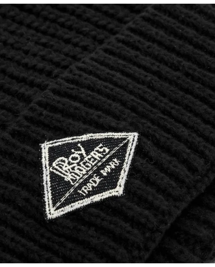 ROY ROGER'S Berretto Uomo RRX943C919XXXX AI 25/26 in maglia a coste 020 BLACK