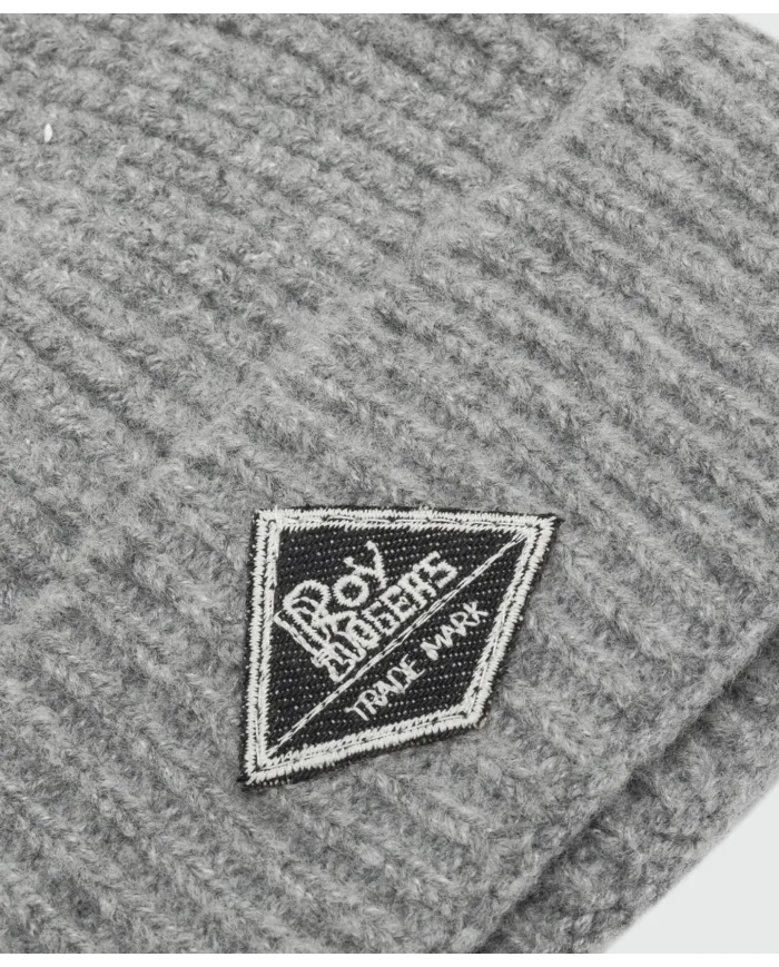 ROY ROGER'S Berretto Uomo RRX943C919XXXX AI 25/26 in maglia a coste 0191 ANTRACITE MEL.