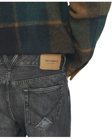 ROY ROGER'S Jeans Uomo RSC002N1202043 DAPPER AI 25/26 Carrot fit in denim used 01 PARKER ROY ROGER'S Jeans Uomo RSC002N1202043 DAPPER AI 25/26 Carrot fit in denim used 01 PARKER