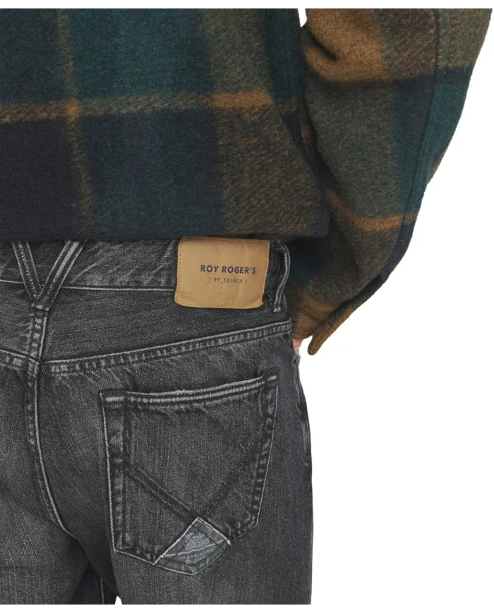 ROY ROGER'S Jeans Uomo RSC002N1202043 DAPPER AI 25/26 Carrot fit in denim used 01 PARKER