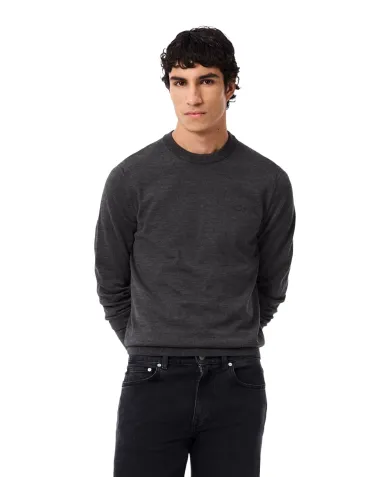 LACOSTE Maglia Uomo AH1969 AI 25/26 in lana merinos Regular Fit con ricamo logato tono su tono 050 Grigio Chinè LACOSTE Maglia Uomo AH1969 AI 25/26 in lana merinos Regular Fit con ricamo logato tono su tono 050 Grigio Chinè