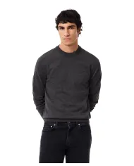 LACOSTE Maglia Uomo AH1969 AI 25/26 in lana merinos Regular Fit con ricamo logato tono su tono 050 Grigio Chinè