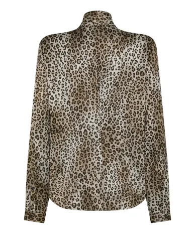 SEVENTY Blusa Donna CA1480 450265 AI 25/26 viscosa con motivo animalier 052 TORTORA SEVENTY Blusa Donna CA1480 450265 AI 25/26 viscosa con motivo animalier 052 TORTORA