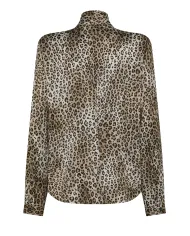 SEVENTY Blusa Donna CA1480 450265 AI 25/26 viscosa con motivo animalier 052 TORTORA