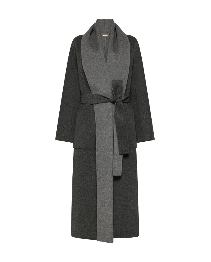 SEVENTY Cappotto Donna CP0564 150975 AI 25/26 lana stile vestaglia 921 ARDESIA SEVENTY Cappotto Donna CP0564 150975 AI 25/26 lana stile vestaglia 921 ARDESIA