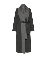 SEVENTY Cappotto Donna CP0564 150975 AI 25/26 lana stile vestaglia 921 ARDESIA