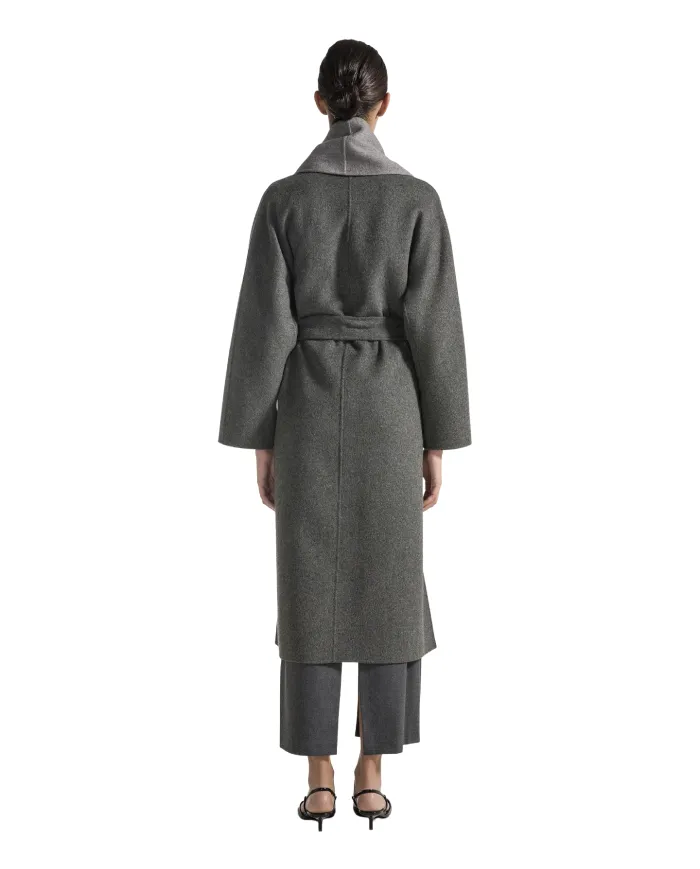 SEVENTY Cappotto Donna CP0564 150975 AI 25/26 lana stile vestaglia 921 ARDESIA