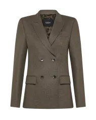 SEVENTY Giacca Donna GI0736 10 130101 AI 25/26 lana blazer con chiusura a doppiopetto 055 FANGO