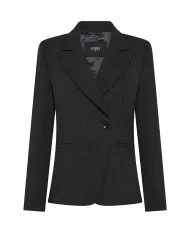 SEVENTY Giacca Donna GI0922 550222 AI 25/26 viscosa stile blaser smoking 953 GRIGIO SCURO