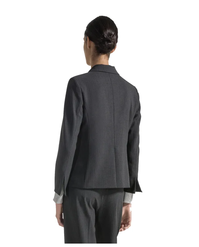 SEVENTY Giacca Donna GI0922 550222 AI 25/26 viscosa stile blaser smoking 953 GRIGIO SCURO