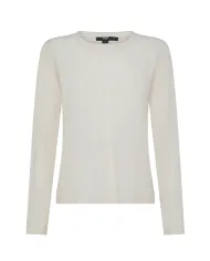 SEVENTY T-shirt Donna MJ1932 890180 AI 25/26 cotone slim in tinta unita 006 PANNA