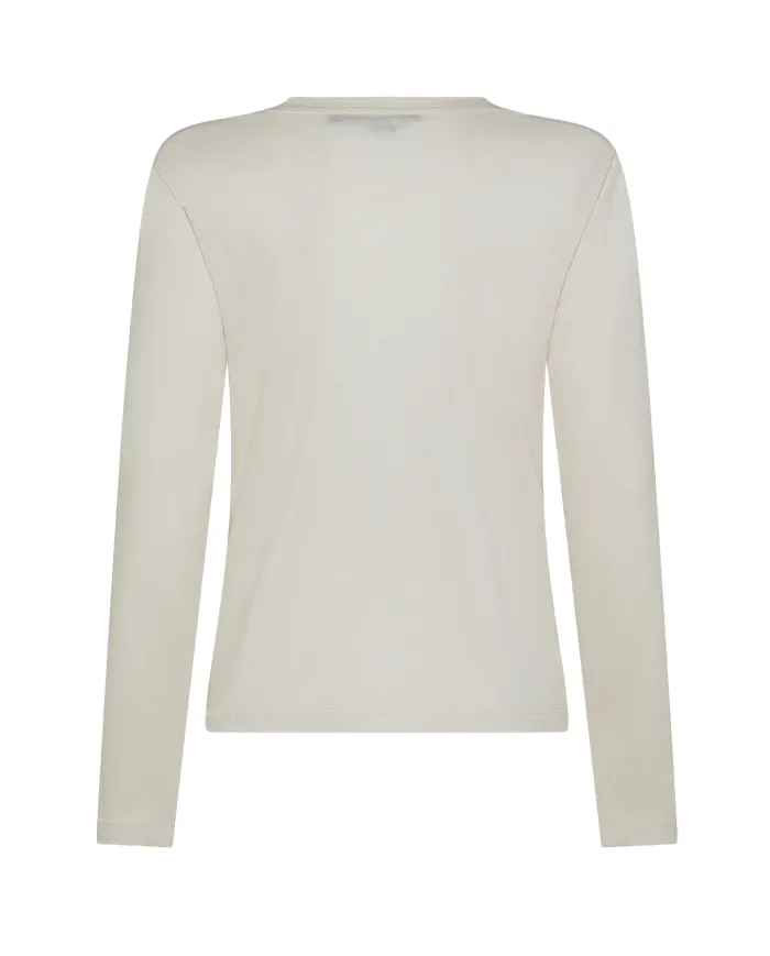 SEVENTY T-shirt Donna MJ1932 890180 AI 25/26 cotone slim in tinta unita 006 PANNA SEVENTY T-shirt Donna MJ1932 890180 AI 25/26 cotone slim in tinta unita 006 PANNA