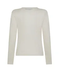 SEVENTY T-shirt Donna MJ1932 890180 AI 25/26 cotone slim in tinta unita 006 PANNA