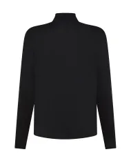 SEVENTY Camicia Donna MJ2048 890180 AI 25/26 cotone con colletto a fiocco 999 NERO