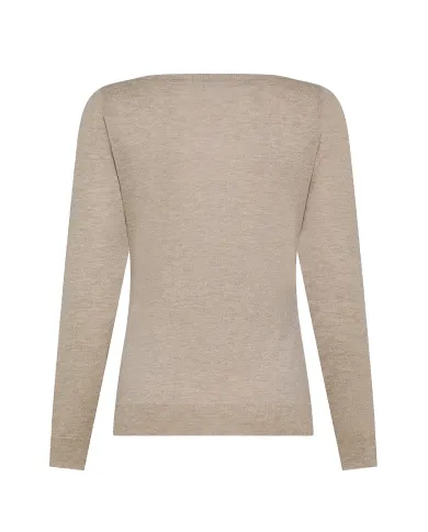 SEVENTY Maglia Donna MT3529 990318 AI 25/26 acrilico con girocollo a barchetta 040 GHIACCIO SEVENTY Maglia Donna MT3529 990318 AI 25/26 acrilico con girocollo a barchetta 040 GHIACCIO