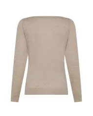 SEVENTY Maglia Donna MT3529 990318 AI 25/26 acrilico con girocollo a barchetta 040 GHIACCIO