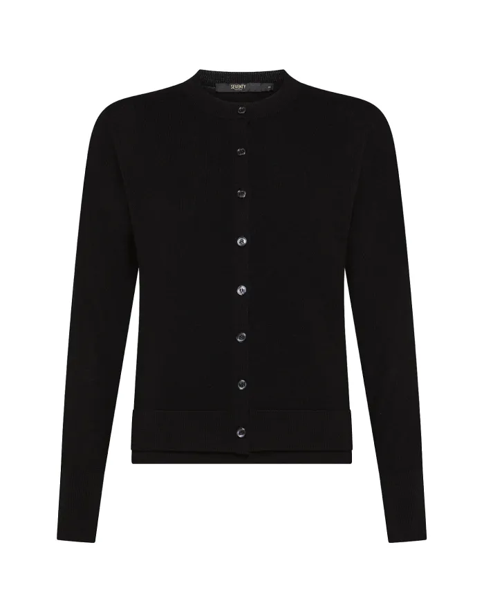SEVENTY Twin-Set Donna MT3552 900330 AI 25/26 slim lana in tinta unita 999 NERO SEVENTY Twin-Set Donna MT3552 900330 AI 25/26 slim lana in tinta unita 999 NERO