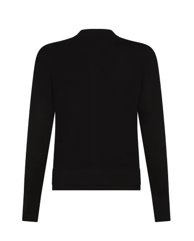 SEVENTY Twin-Set Donna MT3552 900330 AI 25/26 slim lana in tinta unita 999 NERO SEVENTY Twin-Set Donna MT3552 900330 AI 25/26 slim lana in tinta unita 999 NERO