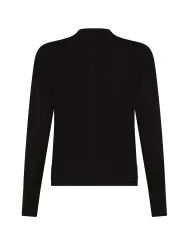 SEVENTY Twin-Set Donna MT3552 900330 AI 25/26 slim lana in tinta unita 999 NERO