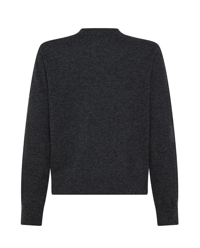 SEVENTY Maglia Donna MT3798 900331 AI 25/26 lana comfort con bordatura a costine 922 GRIGIO SEVENTY Maglia Donna MT3798 900331 AI 25/26 lana comfort con bordatura a costine 922 GRIGIO