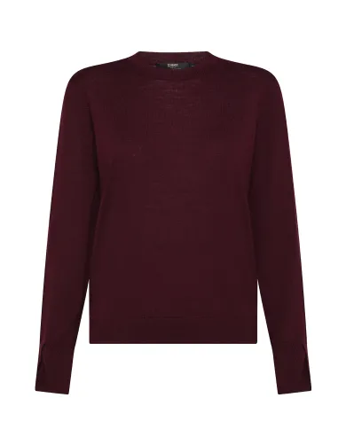 SEVENTY Maglia Donna MT3844 900330 AI 25/26 lana slim in tinta unita 216 BORDEAUX SEVENTY Maglia Donna MT3844 900330 AI 25/26 lana slim in tinta unita 216 BORDEAUX