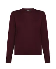 SEVENTY Maglia Donna MT3844 900330 AI 25/26 lana slim in tinta unita 216 BORDEAUX