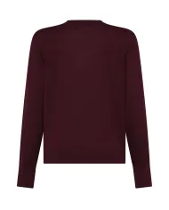 SEVENTY Maglia Donna MT3844 900330 AI 25/26 lana slim in tinta unita 216 BORDEAUX