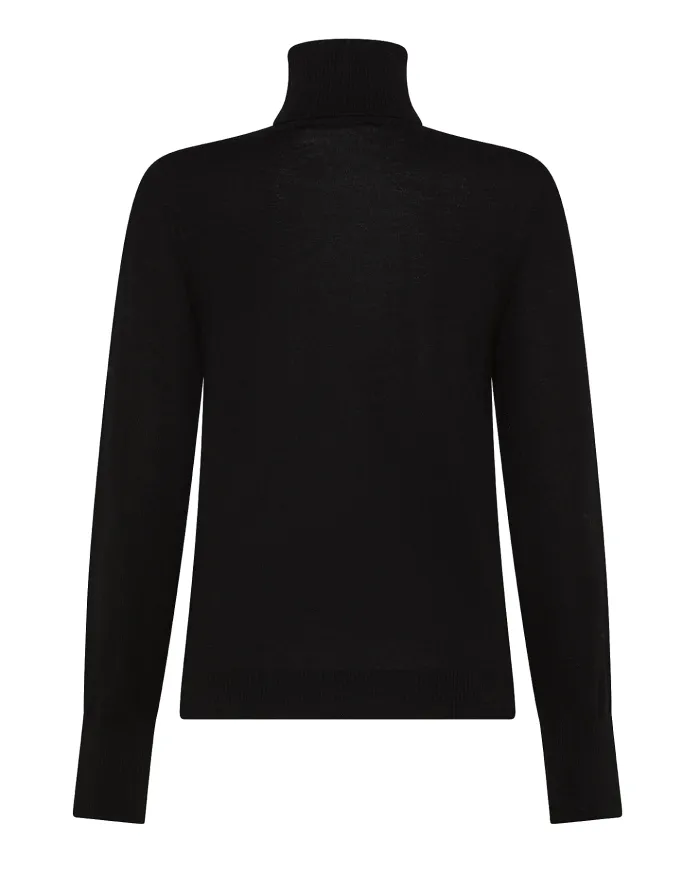 SEVENTY Dolcevita Donna MT3845 900330 AI 25/26 lana slim fit in tinta unita 999 NERO SEVENTY Dolcevita Donna MT3845 900330 AI 25/26 lana slim fit in tinta unita 999 NERO