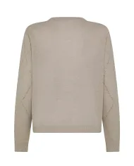 SEVENTY Maglia Donna MT3905 910754 AI 25/26 lana con strass applicate 14 BEIGE