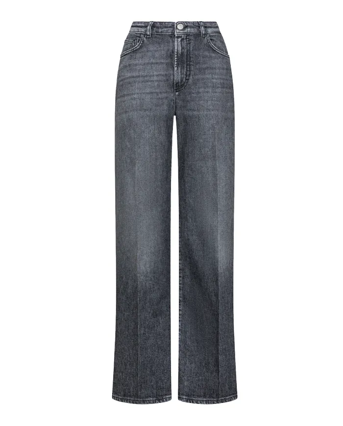 SEVENTY Jeans Donna PD0101 240297 AI 25/26 denima stile wide leg 998 DENIM BLACK SEVENTY Jeans Donna PD0101 240297 AI 25/26 denima stile wide leg 998 DENIM BLACK