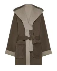 SEVENTY Cappotto Donna PM0165 150975 AI 25/26 lana con cappuccio 220 TERRA