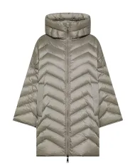 SEVENTY Poncho Donna PM0169 500103 AI 25/26 stile piumino trapuntato 041 GHIACCIO