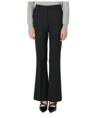 SEVENTY Pantalone Donna PT1379 540259 AI 25/26 lana stile flare in tinta unita 999 NERO