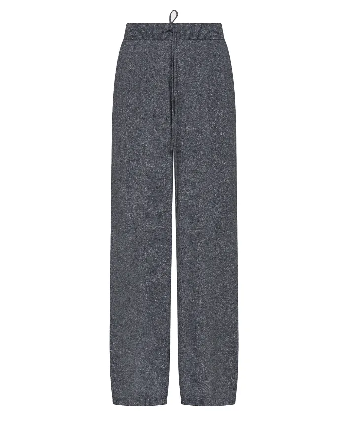 SEVENTY Pantalone Donna PT1393 910736 AI 25/26 lurex con coulisse regolabile 940 grigio chiaro SEVENTY Pantalone Donna PT1393 910736 AI 25/26 lurex con coulisse regolabile 940 grigio chiaro