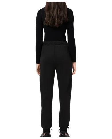 LACOSTE Pantalone Tuta Donna XF5268 AI 25/26 in cotone felpato con cordoncini regolabili 031 NERO LACOSTE Pantalone Tuta Donna XF5268 AI 25/26 in cotone felpato con cordoncini regolabili 031 NERO