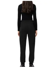 LACOSTE Pantalone Tuta Donna XF5268 AI 25/26 in cotone felpato con cordoncini regolabili 031 NERO