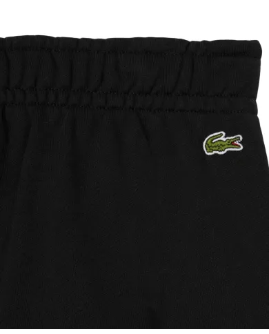 LACOSTE Pantalone Tuta Donna XF5268 AI 25/26 in cotone felpato con cordoncini regolabili 031 NERO LACOSTE Pantalone Tuta Donna XF5268 AI 25/26 in cotone felpato con cordoncini regolabili 031 NERO