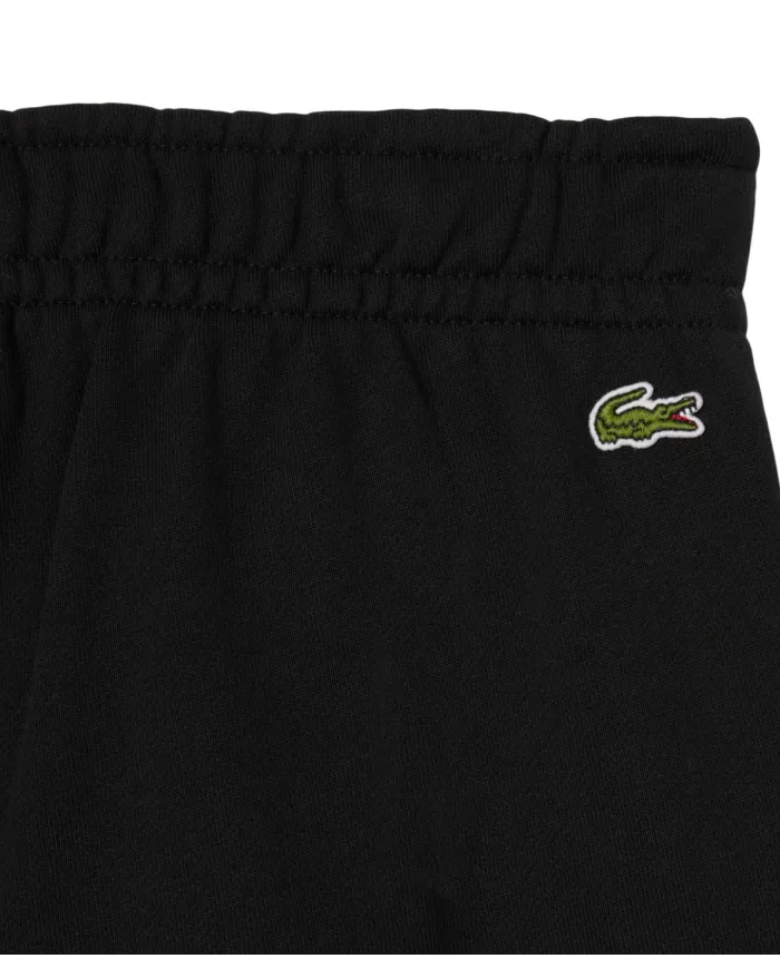 LACOSTE Pantalone Tuta Donna XF5268 AI 25/26 in cotone felpato con cordoncini regolabili 031 NERO