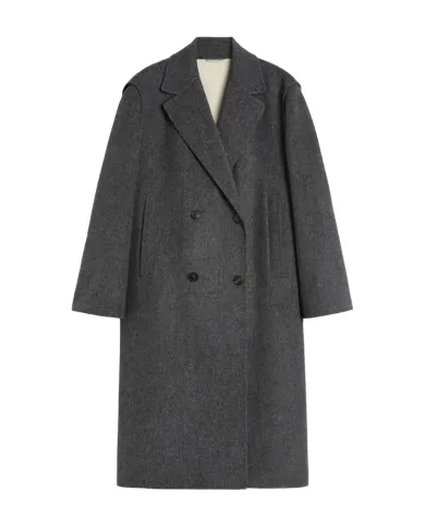 WEEKEND Cappotto Donna SABADEL AI 25/26 midi doppiopetto 2-in-1 con bolero rimovibile 001 ANTRACITE WEEKEND Cappotto Donna SABADEL AI 25/26 midi doppiopetto 2-in-1 con bolero rimovibile 001 ANTRACITE