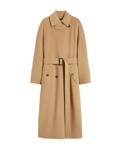 WEEKEND Cappotto Donna CADINE AI 25/26 lana stile trench con cinturino sottogola 065 CAMMELLO
