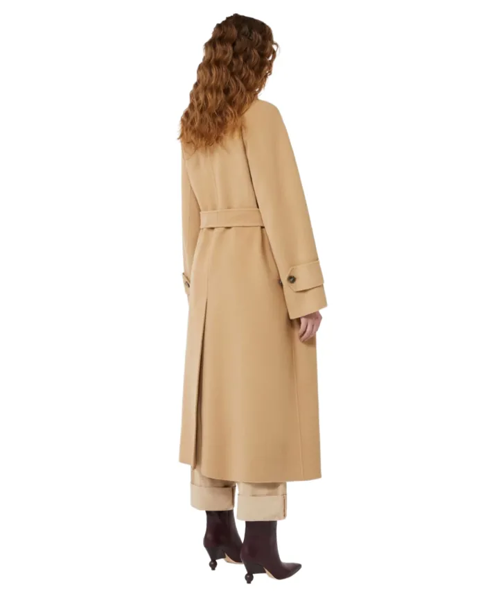 WEEKEND Cappotto Donna 5016022600 CADINE AI 25/26 lana stile trench con cinturino sottogola 065 CAMMELLO
