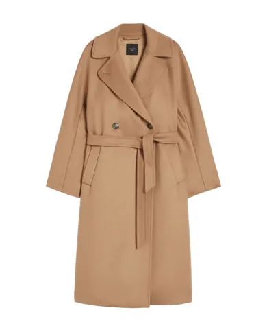WEEKEND Cappotto Donna RESINA AI 25/26 lana stile trench 006 CAMMELLO